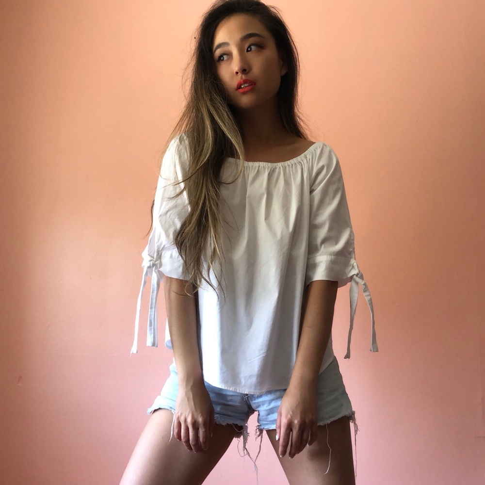 Zara Off And On Shoulder Blouse - Picture 2 of 4